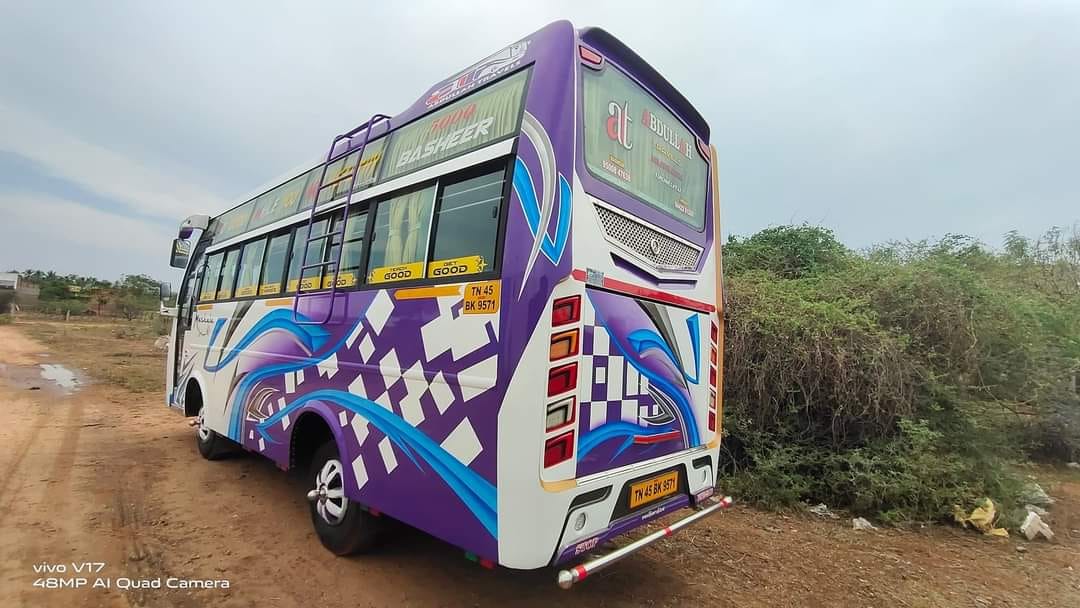 407 Coach Van Back View