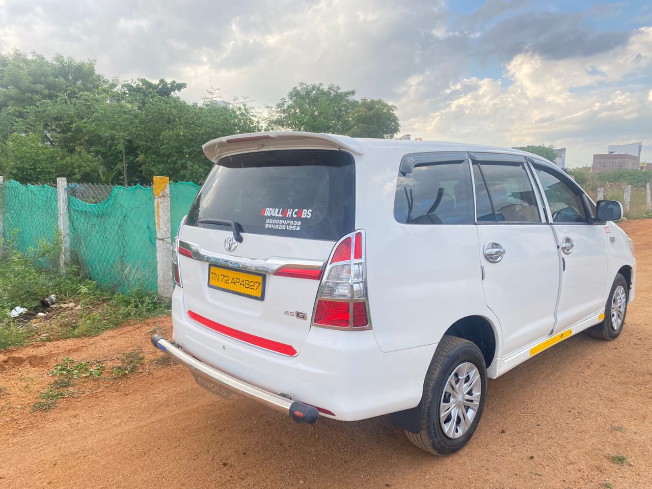 Toyota Innova Car Back View
